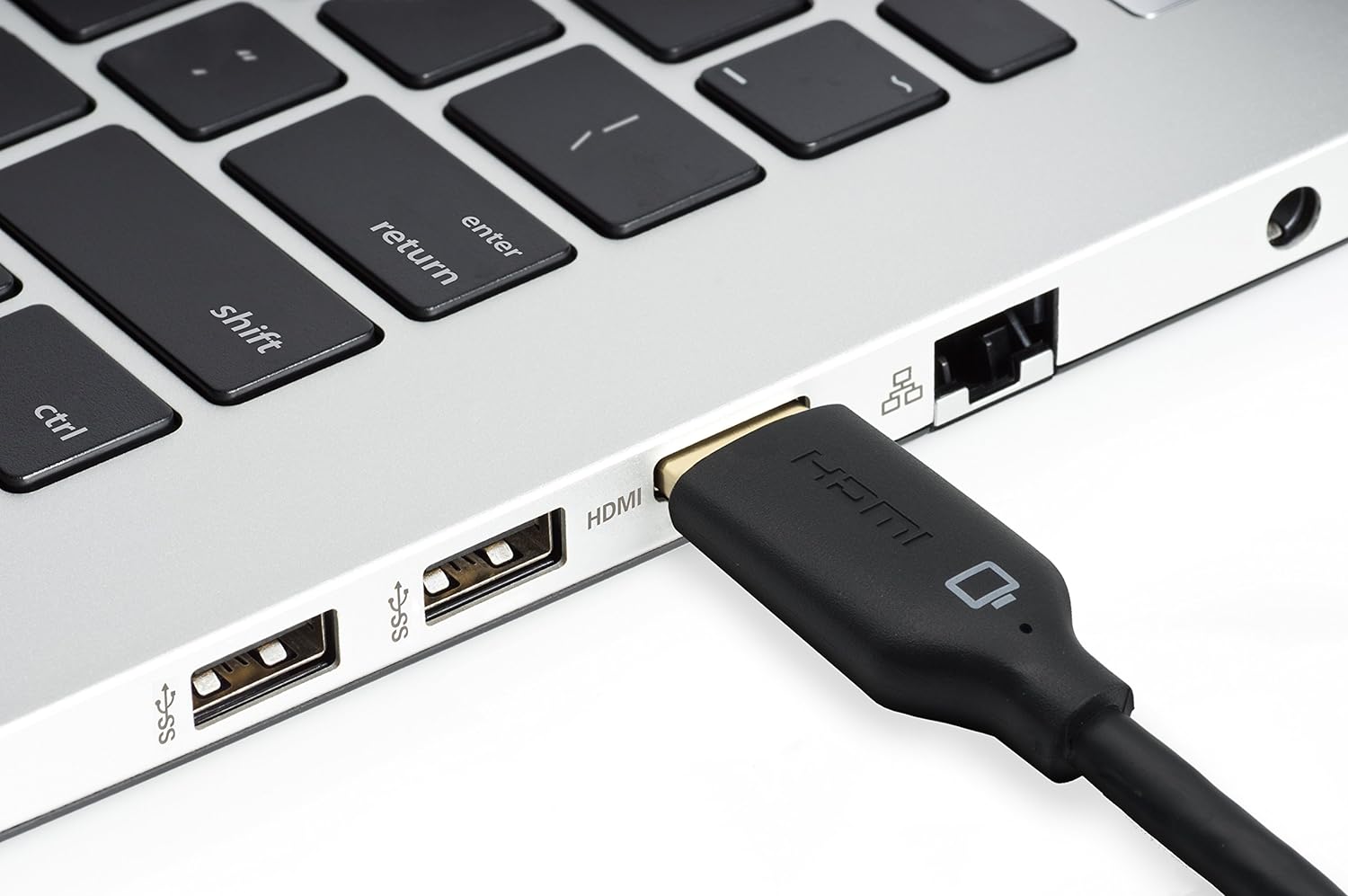 Belkin High-Speed Gold-Plated HDMI Cable, Supports 3D, 4K, 1080p, Audio Return and Ethernet for TV - Black Belkin High-Speed Gold-Plated HDMI Cable, Supports 3D, 4K, 1080p, Audio Return and Ethernet for TV - Black